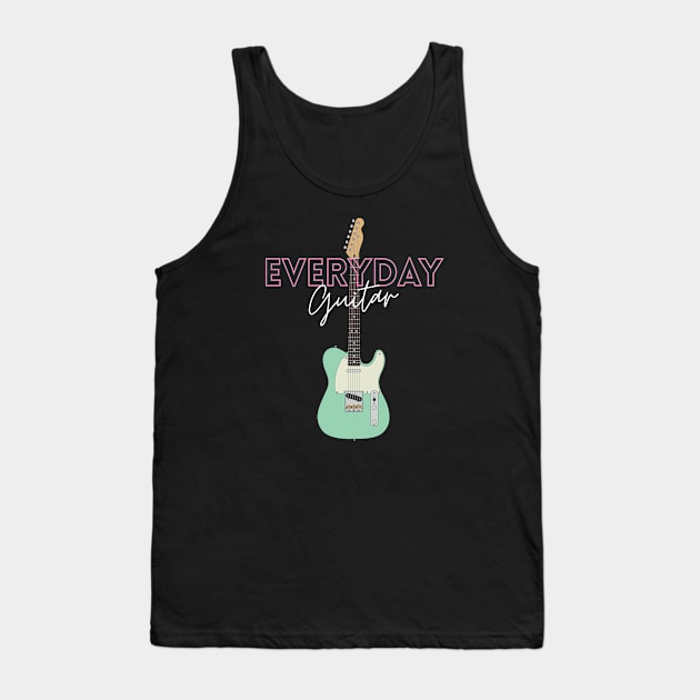 Everyday Guitar T-Style Electric Guitar Tank Top by nightsworthy